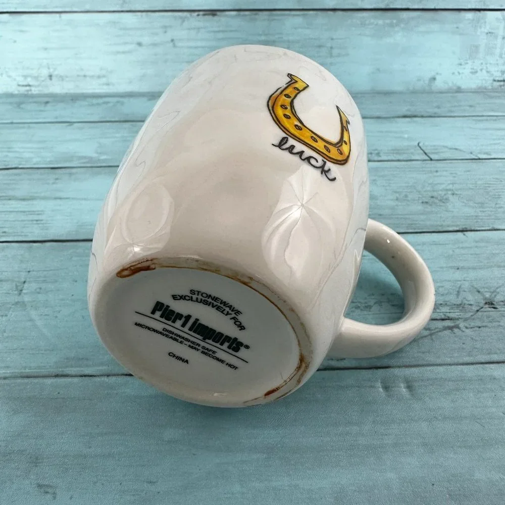Pier 1 Imports Horseshow Luck Coffee Mug